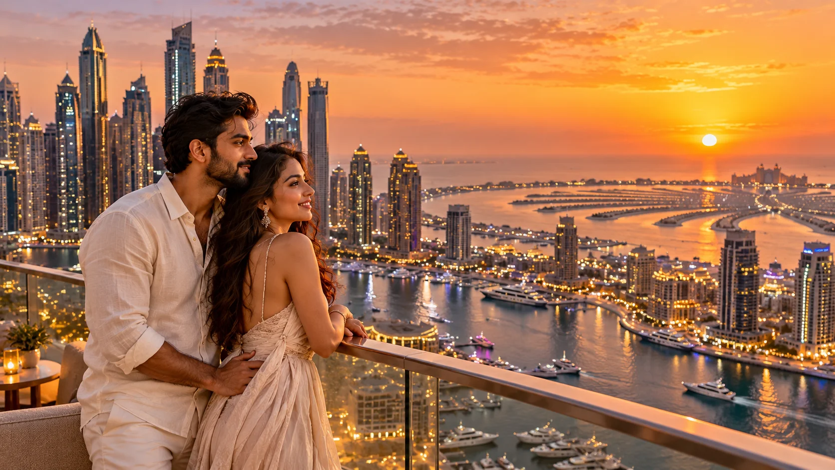 Sample 5 nights 6 days Dubai honeymoon itinerary for couples